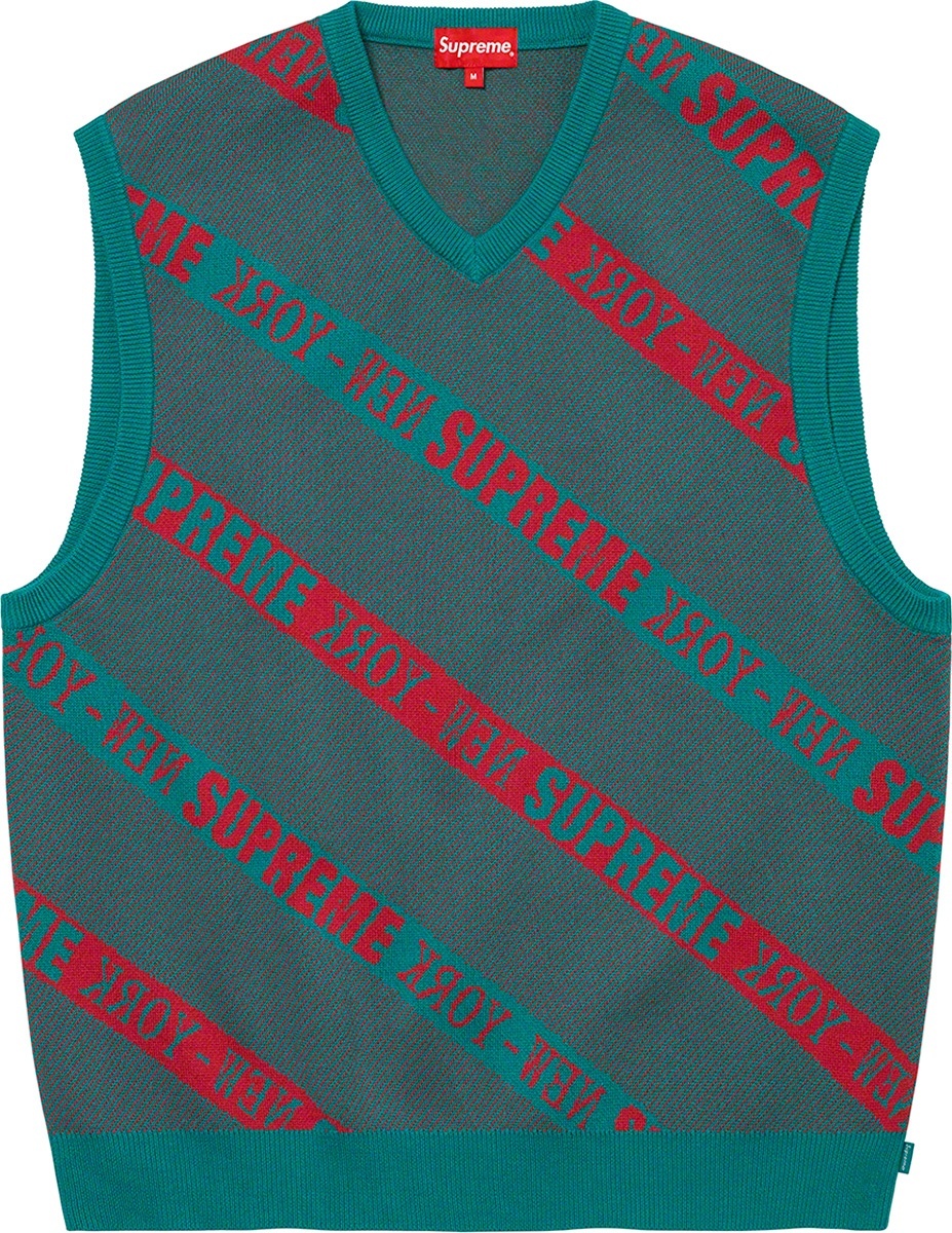 Stripe Sweater Vest view 3